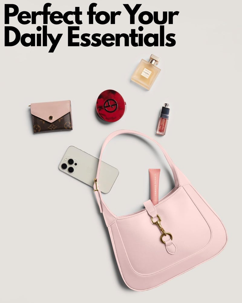 Apryl Shoulder Bag for Women - Small Shoulder Purses - Top Handle Structured Handbags - Adjustable Strap Vegan Leather - Image 3